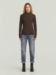 G-Star Koszulka w kolorze brązowym rozmiar: M. Brązowe t-shirty damskie G-Star, m, bez wzorów, bez kołnierzyka. Za 125.45 zł.