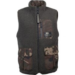 Kamizelka Męska Wędkarska Nash Zero Tolerance Sherpa Fleece Warmer. Brązowe kamizelki męskie Nash, m. Za 499.99 zł.