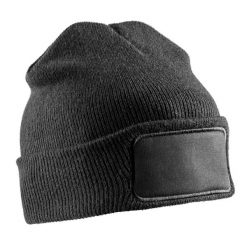Czapka Zimowa Unisex Dla Dorosłych Z Ociepliną Do Nadruku. Szare czapki męskie RESULT, na zimę, z aplikacjami, z dzianiny. Za 35.99 zł.