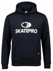 Odzież Bluza sportowa unisex SkatePro Tech Bluza z kapturem - XL - Black / White. Czarna bluzy sportowe damskie SKATEPRO, na zimę, xl, bez wzorów, z materiału, bez ramiączek, długie, z kapturem. Za 205.99 zł.