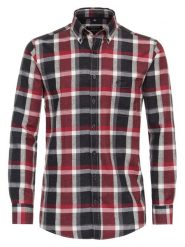 CASAMODA Koszula - Comfort fit - w kolorze czarno-czerwonym rozmiar: 3XL. Czarne koszule męskie CASAMODA, xl, bez wzorów, z bawełny, bez kołnierzyka, bez ramiączek. Za 113.99 zł.