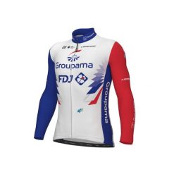 Bluza rowerowa męska Alé Cycling Prime Groupama FDJ. Czarne bluzy bez kaptura męskie ALÉ CYCLING, bez wzorów, bez kołnierzyka, bez ramiączek. Za 529.99 zł.