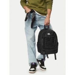 Plecak Quiksilver. Czarne plecaki damskie Quiksilver, bez wzorów, sportowe. Za 129.99 zł.