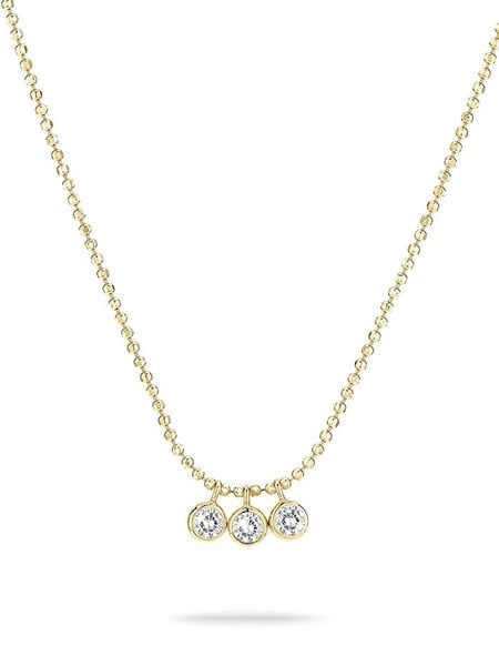 Tamaris Srebrny naszyjnik z elementami ozdobnymi - dł. 45 cm rozmiar: onesize. Szare naszyjniki damskie Tamaris, srebrne. Za 130.99 zł.