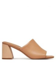 Aldo Klapki Meshka 13768256 Beżowy. Brązowe klapki damskie Aldo, bez wzorów, ze skóry, bez obcasa. Za 339.99 zł.