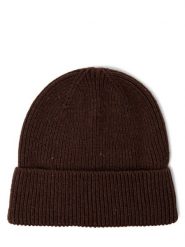 Nils Sundström czapka z zawartością wełny -Solid Mężczyźni brązowy, ONE SIZE. Brązowe czapki męskie Nils Sundström, bez wzorów, prążkowane. Za 79.95 zł.