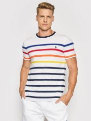 Polo Ralph Lauren T-Shirt M Classics 2 710842793002 Biały Custom Slim Fit. Białe koszulki polo męskie Polo Ralph Lauren, m, bez wzorów, z bawełny, bez ramiączek. Za 199.99 zł.