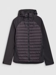 4F Kurtka softshellowa w kolorze antracytowym rozmiar: S. Czarne kurtki outdoor męskie 4f, m, bez wzorów, bez kaptura. Za 137.99 zł.