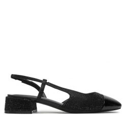 Sandały Call It Spring. Czarne sandały damskie Call It Spring, bez wzorów, bez obcasa, na słupku. Za 169.99 zł.