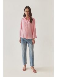 TATUUM Koszula w kolorze jasnoróżowym rozmiar: 46. Różowe koszule damskie Tatuum, bez wzorów, z lyocellu, bez kołnierzyka, bez ramiączek. Za 113.36 zł.