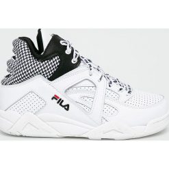 Fila - Buty Cage Cb Mid. Białe buty sportowe na co dzień damskie Fila, bez wzorów, z gumy. W wyprzedaży za 399.90 zł.