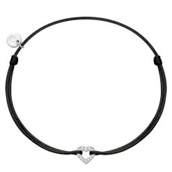 Glanzstücke München Bransoletka Serce z Srebra Sterling w srebrze z cyrkonia Bransoletki 1 ct Damski. Białe bransoletki damskie Glanzstücke München, srebrne. Za 189.99 zł.