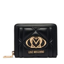 Portfel LOVE MOSCHINO. Czarne portfele damskie Love Moschino, bez wzorów. Za 459.99 zł.
