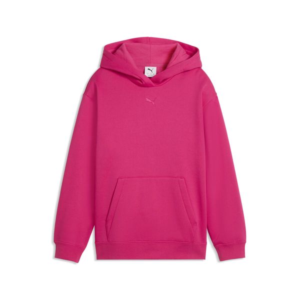 Młodzieżowa bluza dzianinowa z kapturem Essentials o luźnym kroju PUMA. Czerwona bluzy z kapturem damskie Puma, m, z bawełny. Za 129.00 zł.