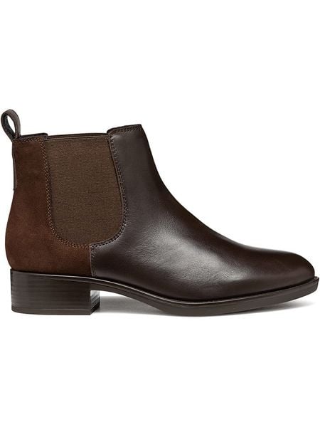 Geox Skórzane sztyblety "Felicity" w kolorze brązowym rozmiar: 39. Brązowe botki damskie Geox, sportowe, bez obcasa, bez zapięcia. Za 316.99 zł.