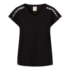 Top Damski Willa. Czarne topy damskie Trespass, bez wzorów, bez kołnierzyka. Za 115.99 zł.