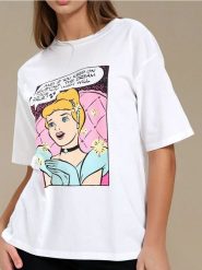 Piżama dwuczęściowa Disney Princesses - kremowy. Białe piżamy damskie Sinsay, l, bez wzorów, bez ramiączek. W wyprzedaży za 33.99 zł.
