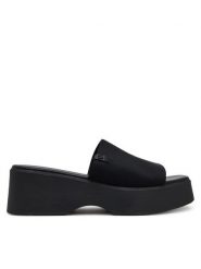 Aldo Klapki Yassu 13388476 Czarny. Czarne klapki damskie Aldo, bez wzorów, z materiału, bez obcasa. Za 259.99 zł.