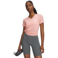 Koszulka fitness damska Under Armour 1384227603. Czarne bluzki sportowe damskie Under Armour, m, bez wzorów, z materiału, bez ramiączek. Za 191.00 zł.