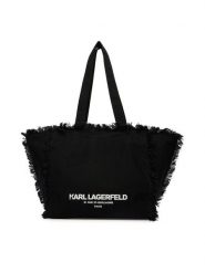KARL LAGERFELD Torebka B2W50021 Czarny. Czarne torebki klasyczne damskie Karl Lagerfeld, bez wzorów, z materiału, bez dodatków. Za 549.99 zł.