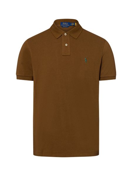 Polo Ralph Lauren koszulka polo Mężczyźni Bawełna brązowy, S. Brązowe koszulki polo męskie Polo Ralph Lauren, m, bez wzorów, z bawełny, bez ramiączek. Za 429.95 zł.