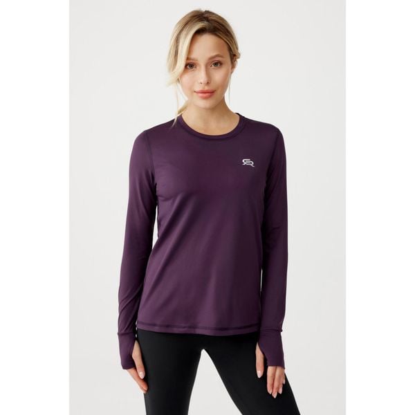 Damska koszulka sportowa Rough Radical Fun Ls. Fioletowe bluzki sportowe damskie ROUGH RADICAL, xl, bez wzorów, bez ramiączek. W wyprzedaży za 92.65 zł.
