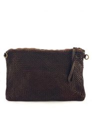 Amara Skórzana kopertówka "Violet" w kolorze brązowym - 35 x 25 x 2 cm rozmiar: onesize. Brązowe torebki wieczorowe Amara, bez wzorów, z materiału, bez kołnierzyka, bez ramiączek. Za 290.45 zł.