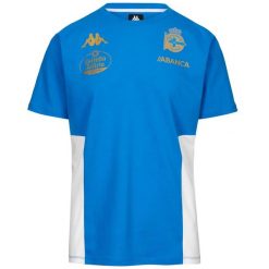 T-shirt Deportivo La Corogne Kappa Millido 2025/26. Niebieskie t-shirty męskie Kappa, l, bez wzorów, z materiału, bez kołnierzyka. Za 278.50 zł.