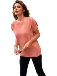 WITT WEIDEN Koszulka w kolorze jasnoróżowym rozmiar: 42. Różowe bluzki damskie WITT WEIDEN, bez wzorów, bez kołnierzyka, bez ramiączek. Za 56.99 zł.