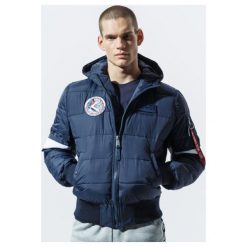 Alpha Industries Kurtka Zimowa Hooded Puffer Fd Nasa , granatowy, rozmiar M. Niebieskie kurtki męskie Alpha Industries, na zimę, m, bez wzorów, bez kaptura. Za 949.99 zł.