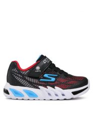 Skechers Sneakersy Vorlo 400137L/BKRB Czarny. Czarne buty sportowe chłopięce Skechers, ze skóry, bez zapięcia. Za 169.99 zł.