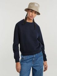 G-Star Bluza w kolorze granatowym rozmiar: XS. Niebieskie bluzy bez kaptura damskie G-Star, xs, z bawełny. Za 144.92 zł.