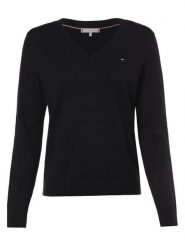 Tommy Hilfiger Sweter Kobiety niebieski, XL. Niebieskie swetry klasyczne damskie Tommy Hilfiger, xl, z dzianiny, bez kołnierzyka. Za 489.95 zł.