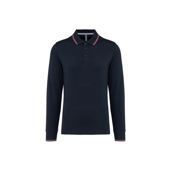 Koszulka polo pique z długim rękawem Kariban. Czerwone koszulki męskie z długim rękawem KARIBAN, m. Za 151.50 zł.