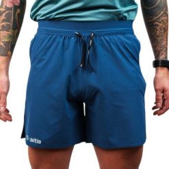 Szorty Oxsitis X-train. Niebieskie szorty męskie OXSITIS, bez wzorów, z materiału. Za 302.00 zł.