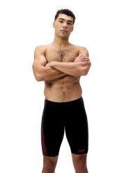Speedo Szorty kąpielowe "Jammer S End+" w kolorze czarno-czerwonym rozmiar: 5. Czarne szorty sportowe męskie Speedo, s, z materiału, outdoorowe. Za 148.96 zł.