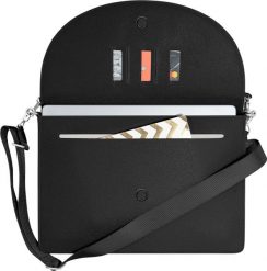 Torba na laptopa Stackers Slim 38 x 26,5cm czarna. Czarne torby na laptopa damskie Stackers, bez wzorów. Za 319.00 zł.
