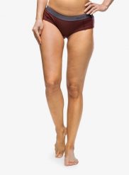 Figi termoaktywne Sensor Merino Air Panties. Czerwone figi damskie Sensor, l, bez wzorów, ze skóry. Za 89.99 zł.