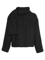 MOSS COPENHAGEN Kurtka przejściowa "Syden" w kolorze czarnym rozmiar: XS/S. Czarne kurtki damskie MOSS COPENHAGEN, s, bez wzorów, z wełny, bez kaptura. Za 149.31 zł.