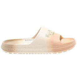 Klapki damskie Pepe Jeans Beach Slidecol. Czerwone klapki damskie Pepe Jeans, bez wzorów, z jeansu, bez obcasa. W wyprzedaży za 110.85 zł.