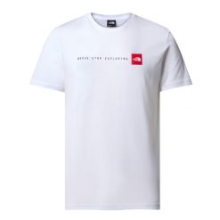 Koszulka sportowa męska The North Face Never Stop Exploring. Białe t-shirty sportowe męskie The North Face, m, bez ramiączek, trekkingowe. Za 228.00 zł.