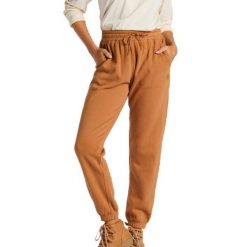 Spodnie turystyczne damskie Billabong Halifax. Brązowe spodnie dresowe damskie Billabong, na lato, bez wzorów, z bawełny. Za 169.05 zł.