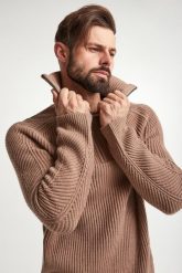 Sweter męski wełniany Brunor JOOP!. Swetry męskie Joop!, l, bez wzorów, z wełny, bez kołnierzyka. W wyprzedaży za 611.32 zł.