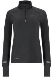 Damski top treningowy Endurance Canna V2.0 Melange. Czarne topy sportowe damskie Endurance, bez wzorów, z elastanu, bez ramiączek. Za 166.00 zł.