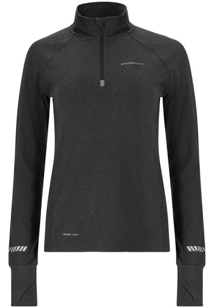 Damski top treningowy Endurance Canna V2.0 Melange. Czarne topy sportowe damskie Endurance, bez wzorów, z elastanu, bez ramiączek. Za 188.50 zł.