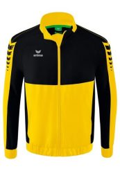 Kurtka prezentacyjna Erima Six Wings. Czarne kurtki treningowe męskie Erima, xl, bez wzorów, z materiału, na fitness i siłownię. Za 253.50 zł.