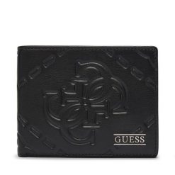 Portfel Guess. Czarne portfele męskie Guess, z aplikacjami. Za 229.99 zł.
