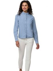 Heine Bluzka w kolorze błękitnym rozmiar: 48. Niebieskie bluzki damskie Heine, bez wzorów, z bawełny, bez kołnierzyka, bez ramiączek. Za 78.99 zł.