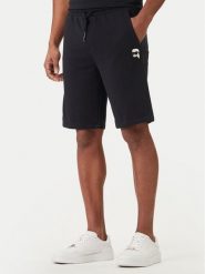 KARL LAGERFELD Szorty sportowe 705019 562900 Granatowy Regular Fit. Niebieskie szorty męskie Karl Lagerfeld, bez wzorów, z bawełny, sportowe. Za 589.99 zł.