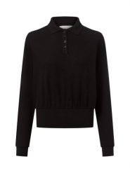 Opus Damski sweter z cienkiej dzianiny - Geigi Kobiety drobna dzianina czarny jednolity, 36. Czarne swetry klasyczne damskie Opus, z dzianiny, bez kołnierzyka. Za 399.95 zł.